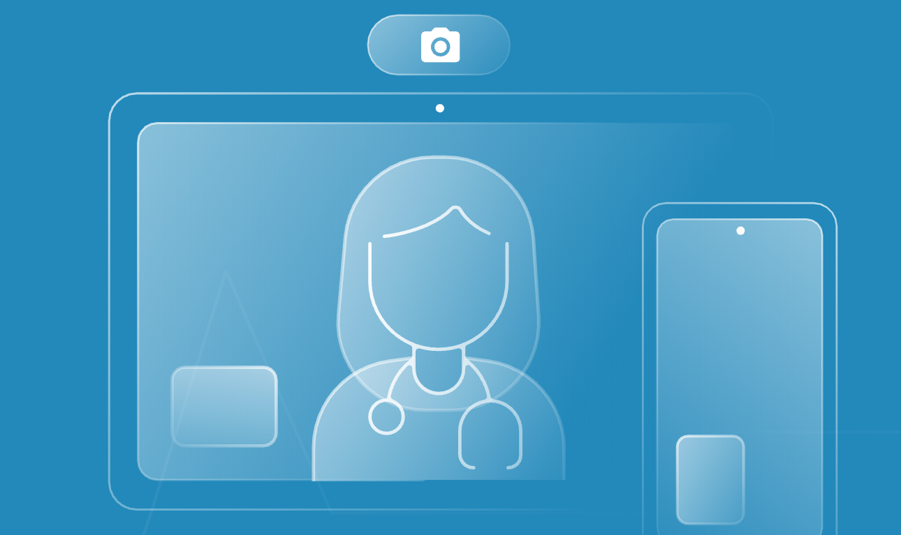 Ilustração de telemedicina